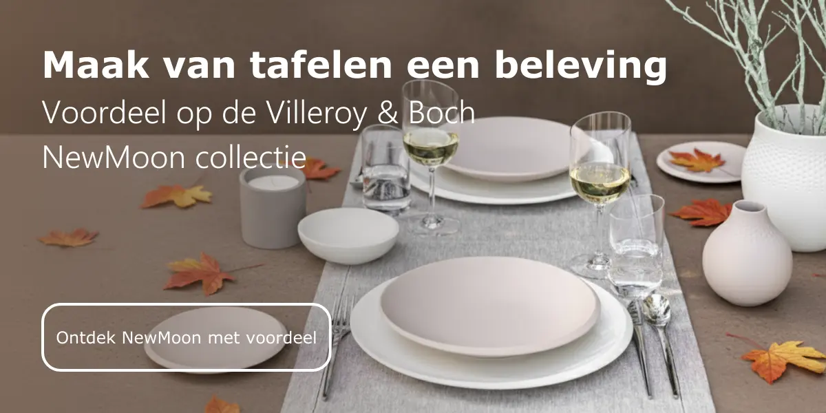 Nu extra voordeel op Villeroy en Boch NewMoon servies, klik hier voor de collectie